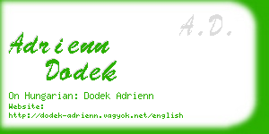 adrienn dodek business card